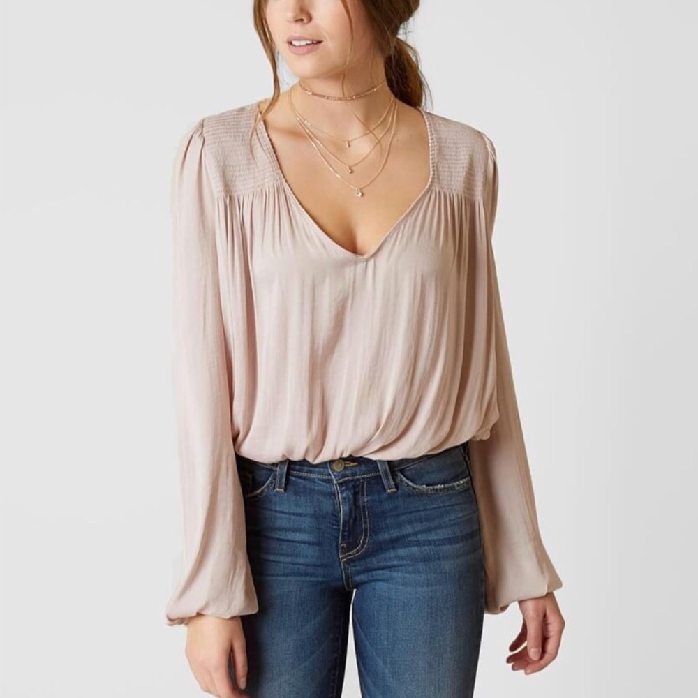 NWT Free People | Smockin Rockin Bodysuit Ivory